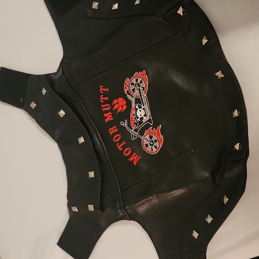 Tucker & Ace black motorcycle dog coat size XS - Picture 8 of 8